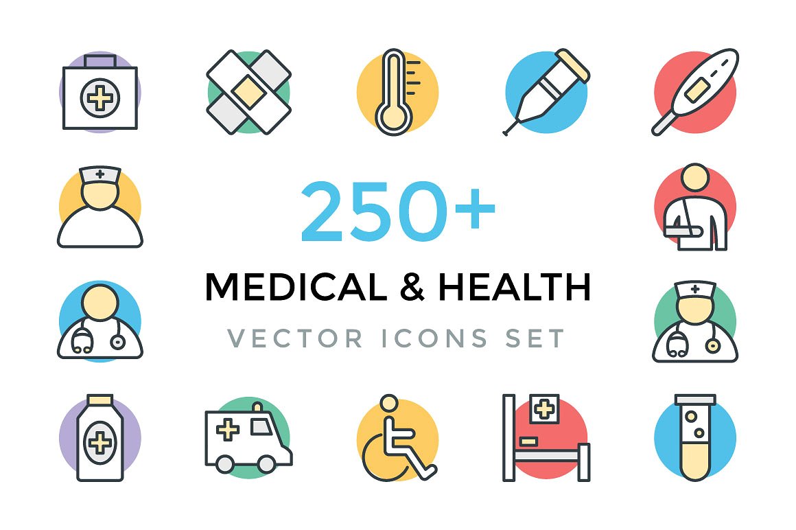 250 Medical and Health Vector