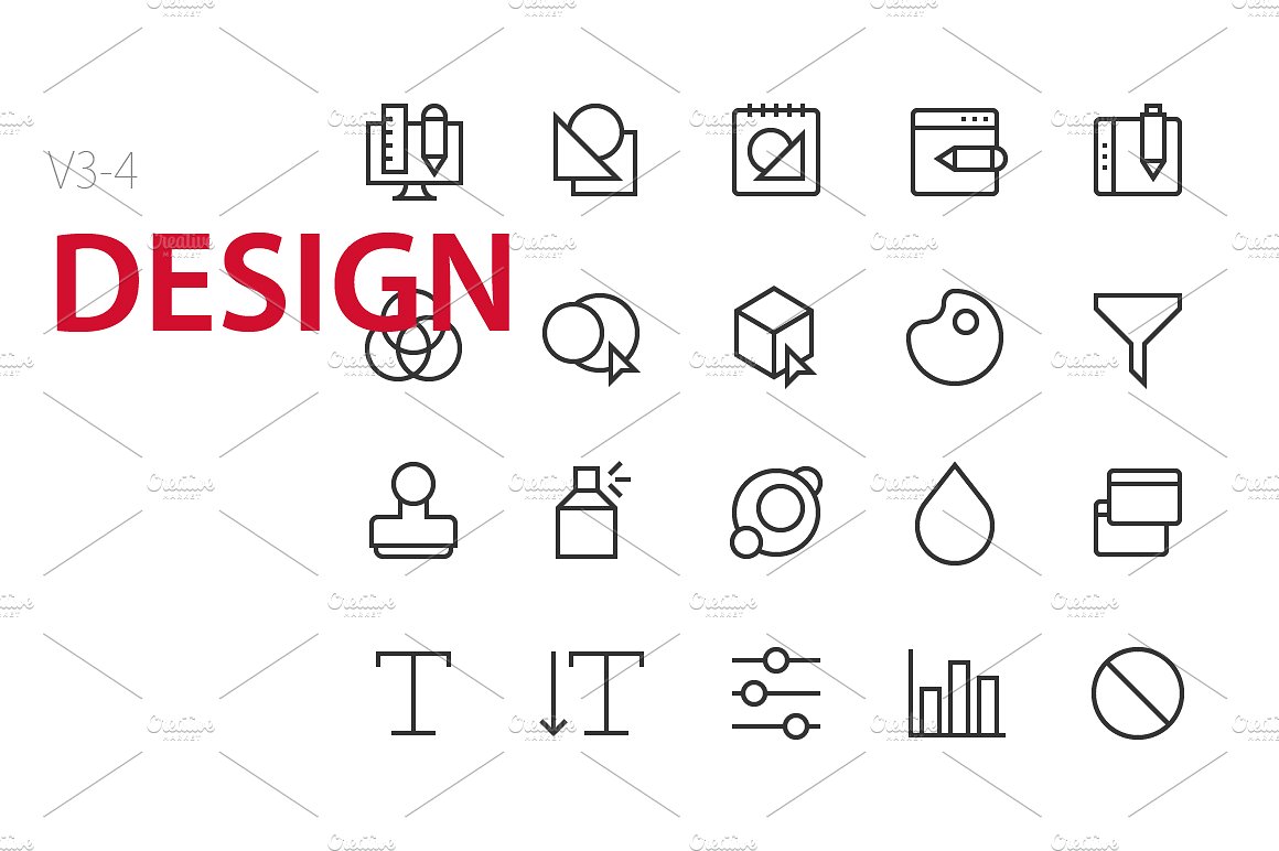 80 Design UI icons