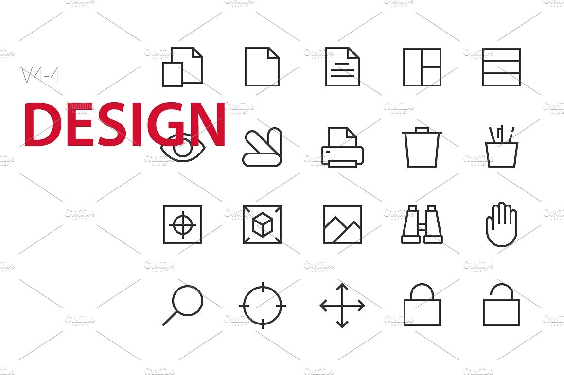 80 Design UI icons