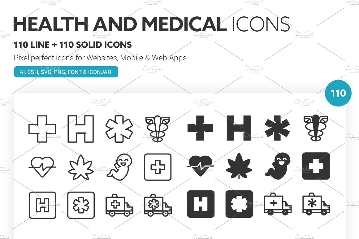 Health and Medical Icons