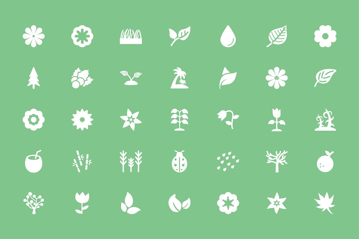 150 Nature Vector Icons