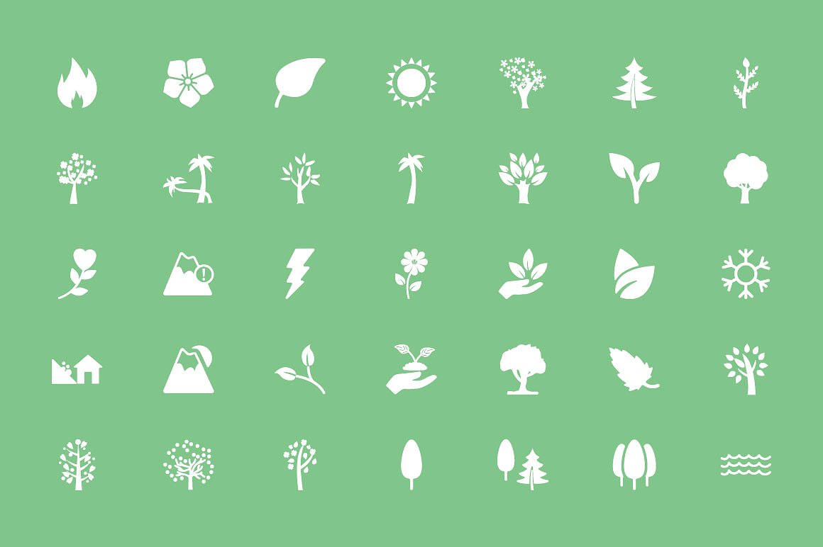 150 Nature Vector Icons