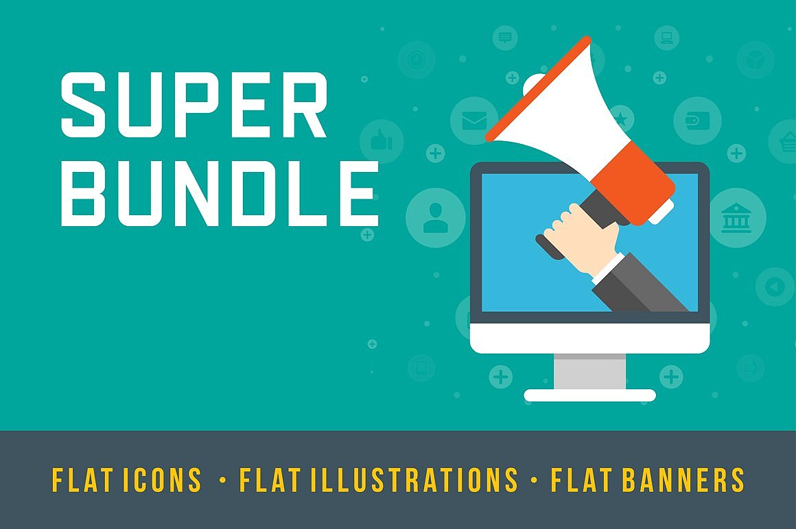 Flat design big bundle