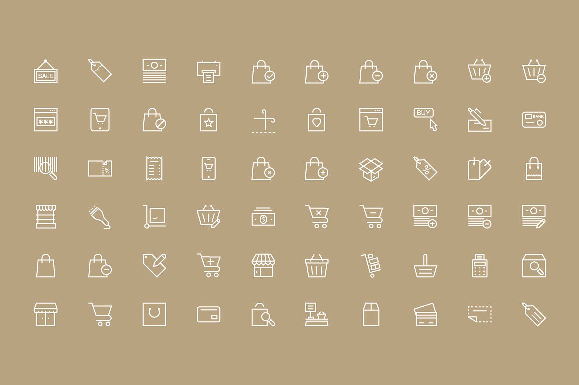 100 Shopping and Commerce Icon