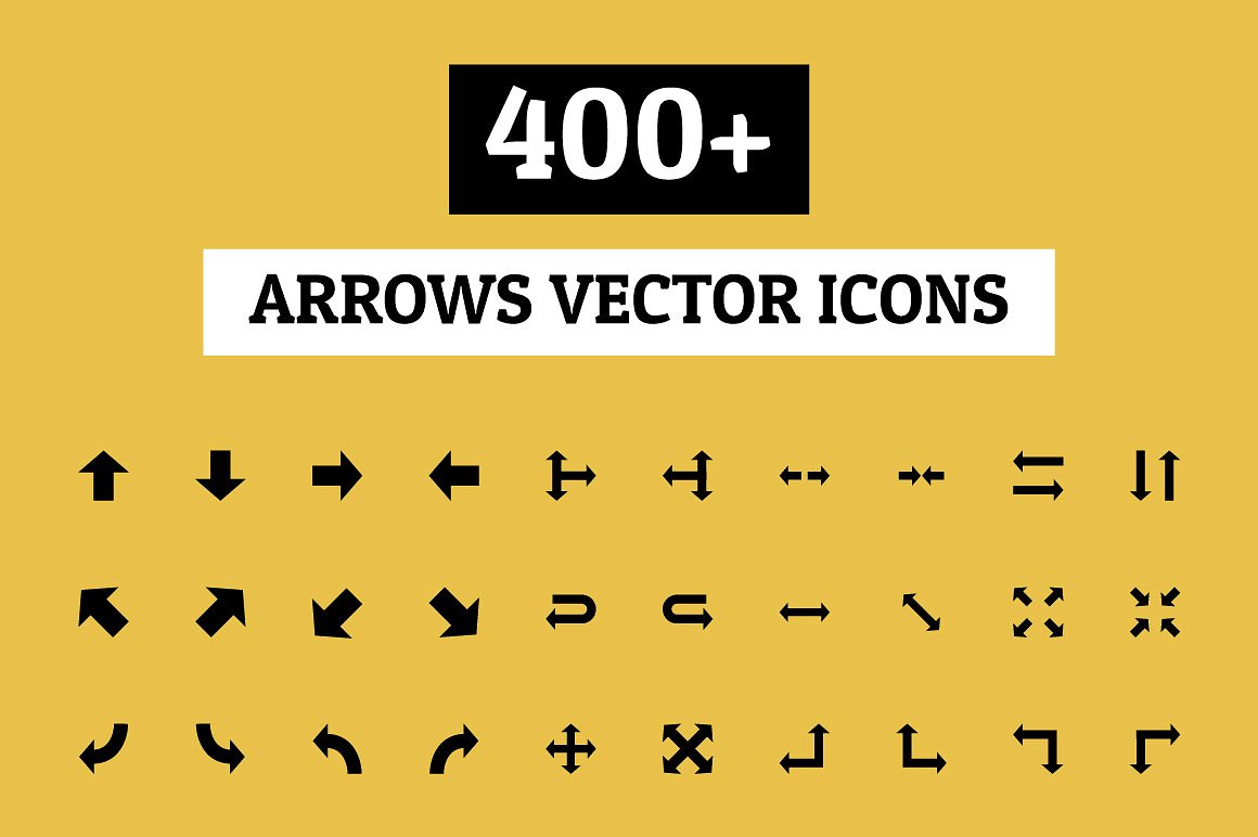 400 Arrows Vector Icons