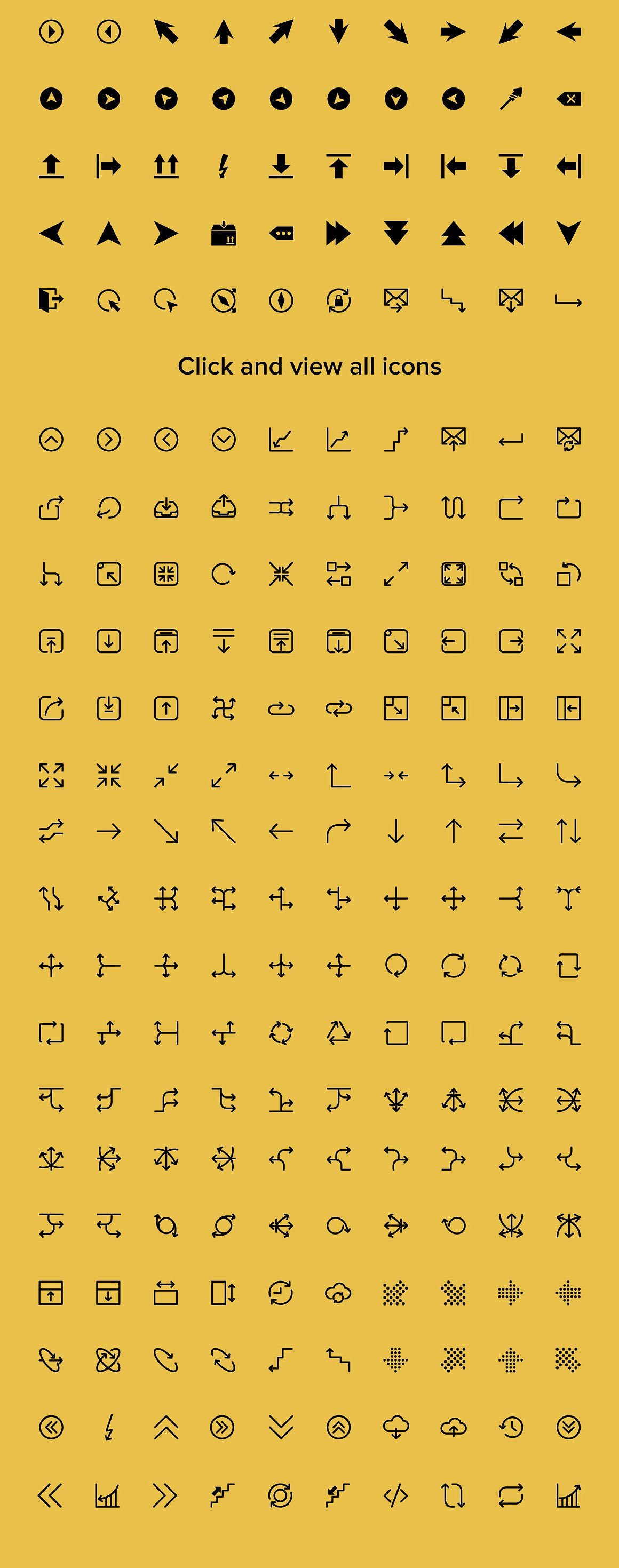 400 Arrows Vector Icons