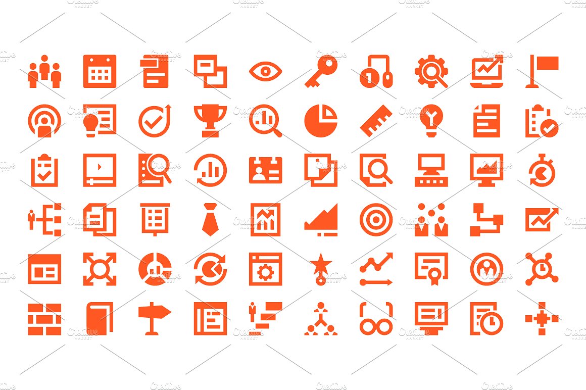 100 Project Management Icons