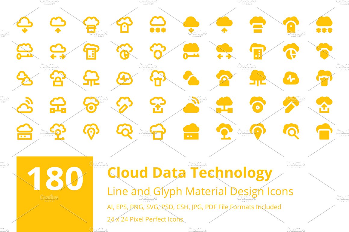 180 Cloud Data Technology Icon