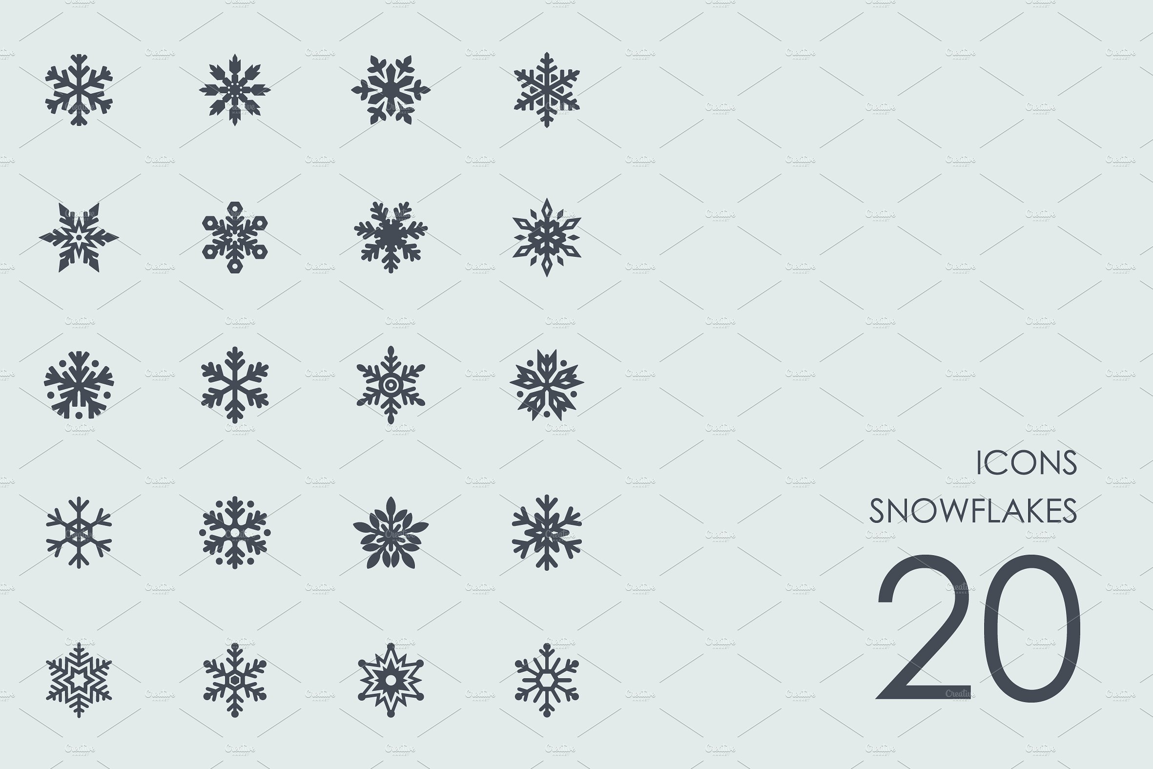 Snowflakes icons