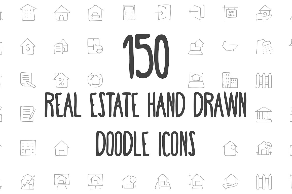 Real Estate Hand Drawn Doodle