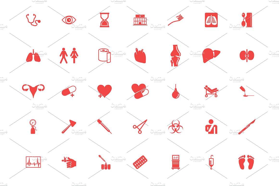 100 Medical Vector Icons Pack