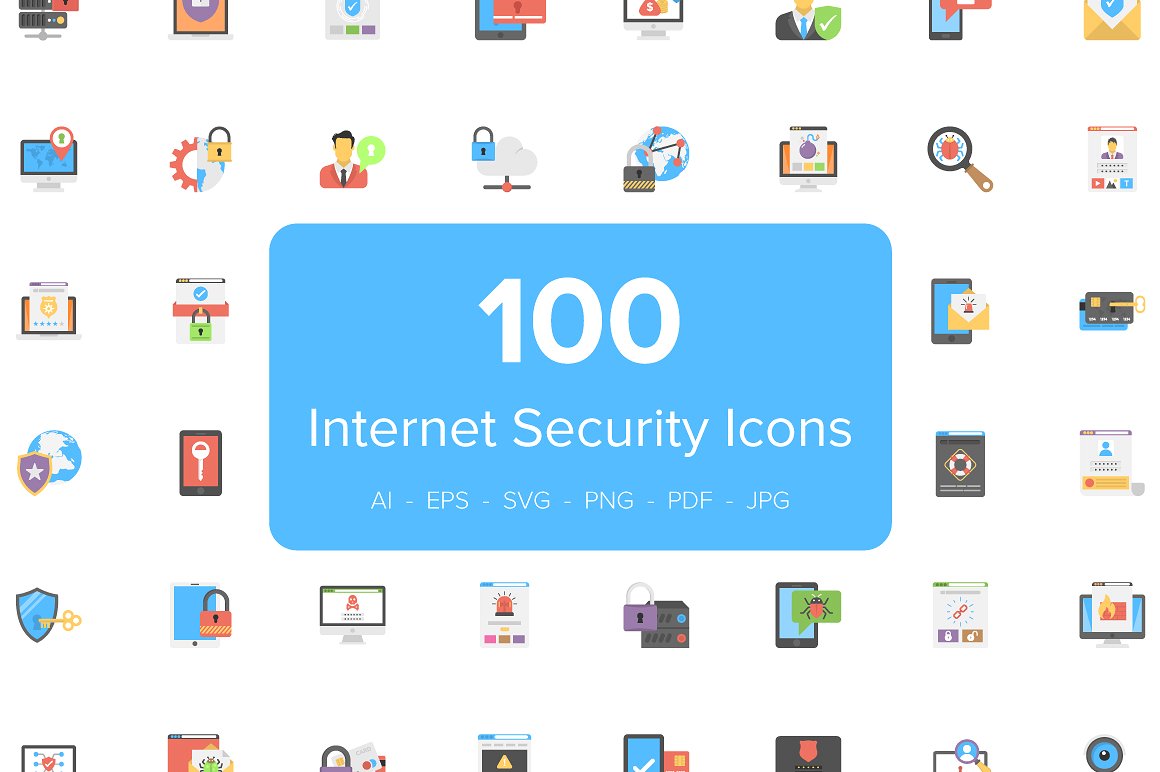 100 Flat Internet Security Ico