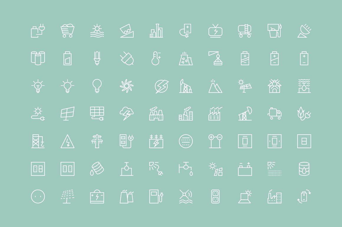 150 Energy Vector Icons