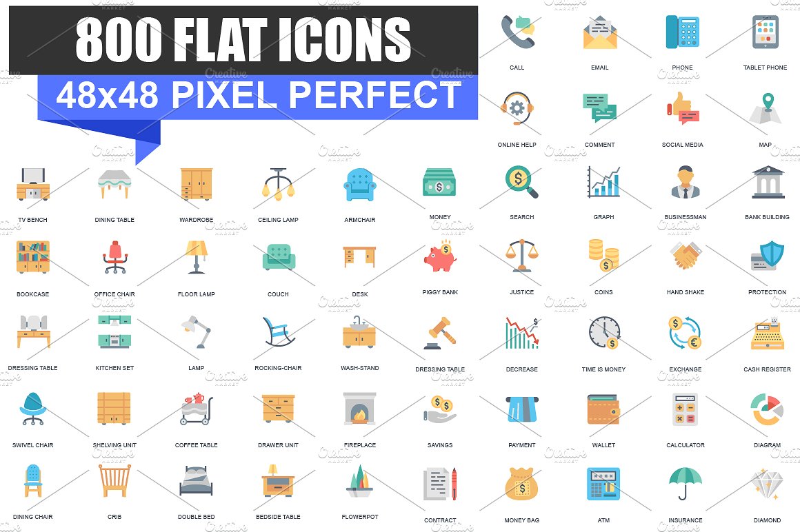 Business Flat Icons