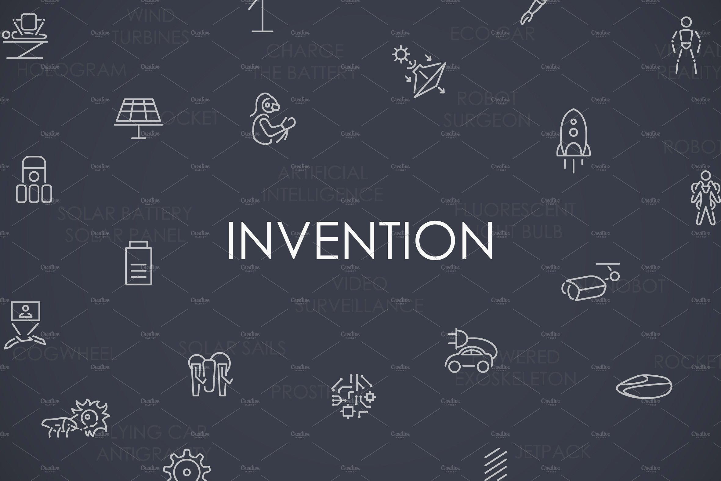 Invention thinline icons