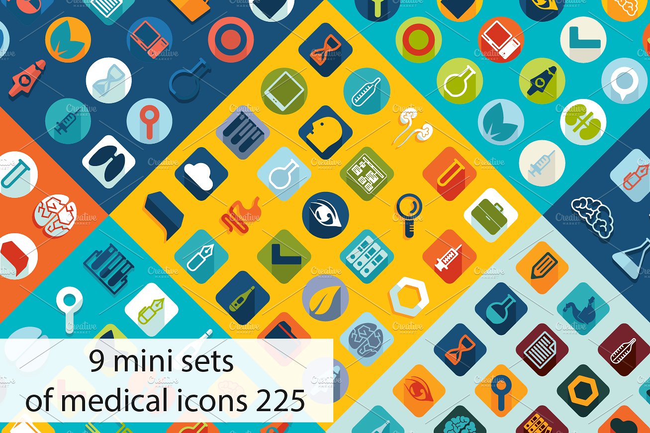 Set of medical icons