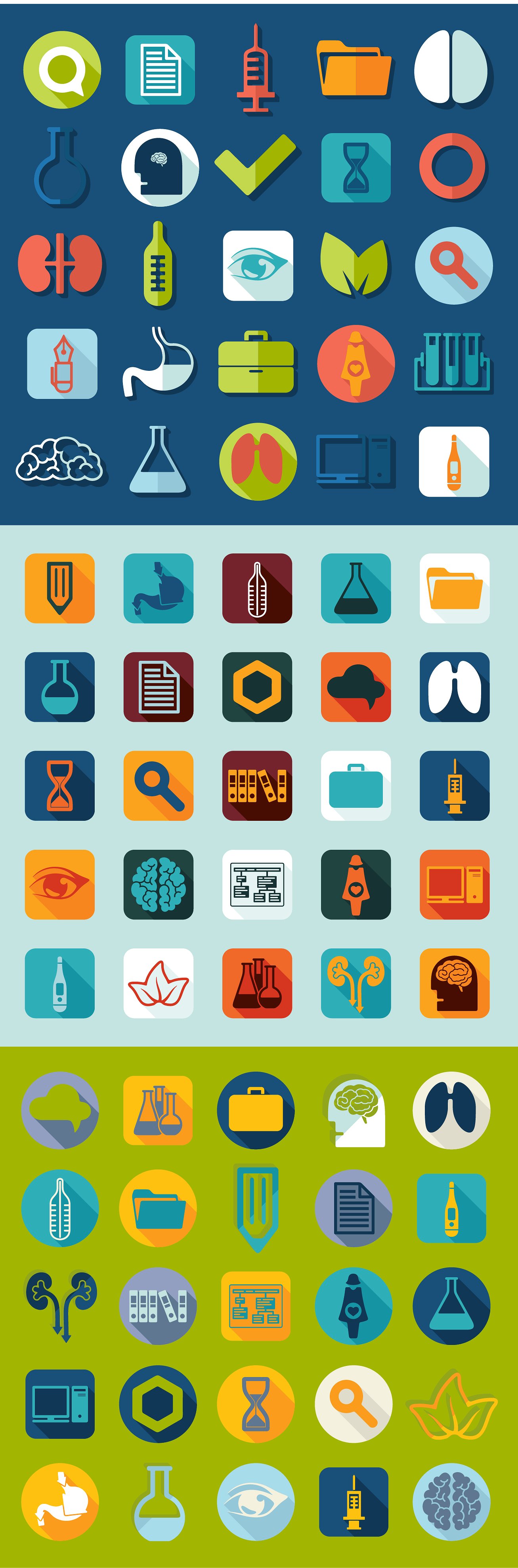 Set of medical icons