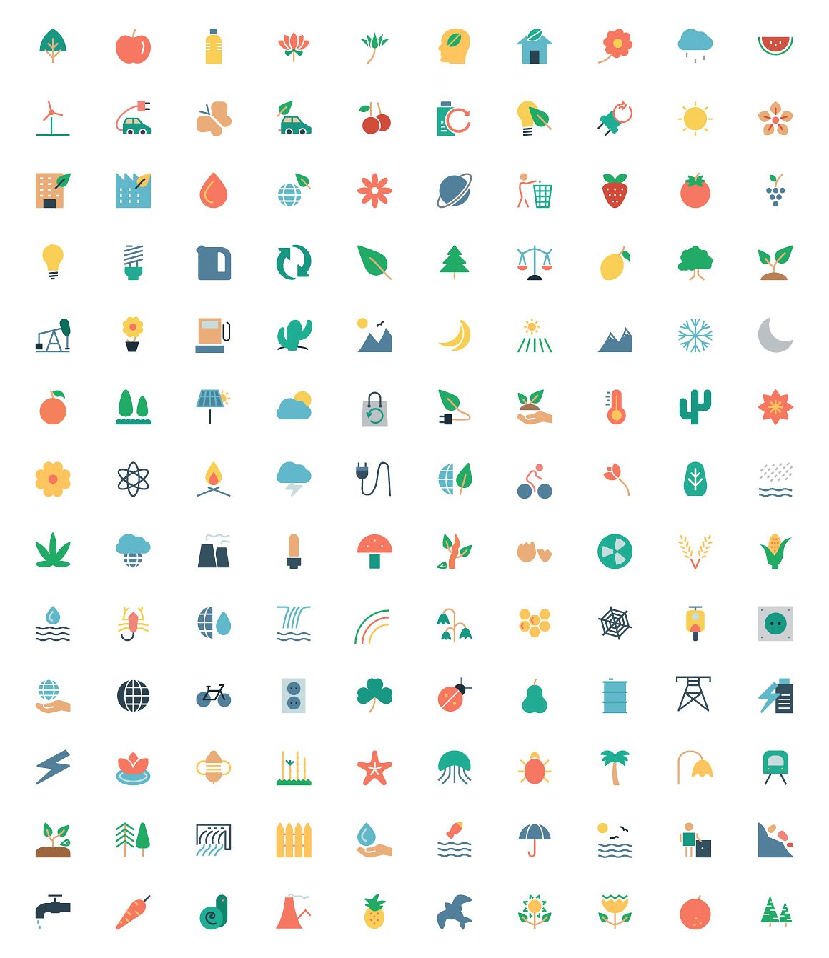 125 Nature and Ecology Icons