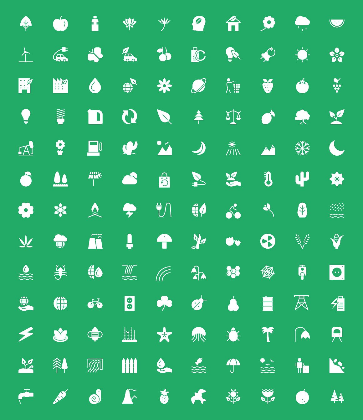 125 Nature and Ecology Icons