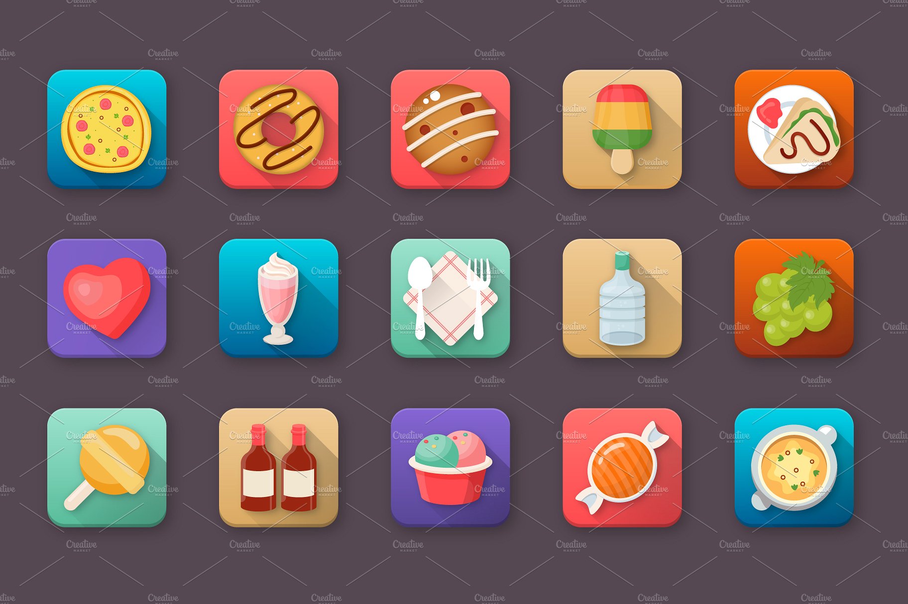 60 Food and Drinks App Icons