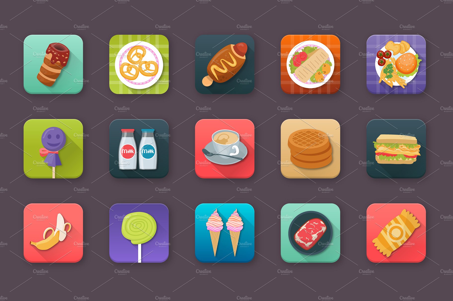 60 Food and Drinks App Icons