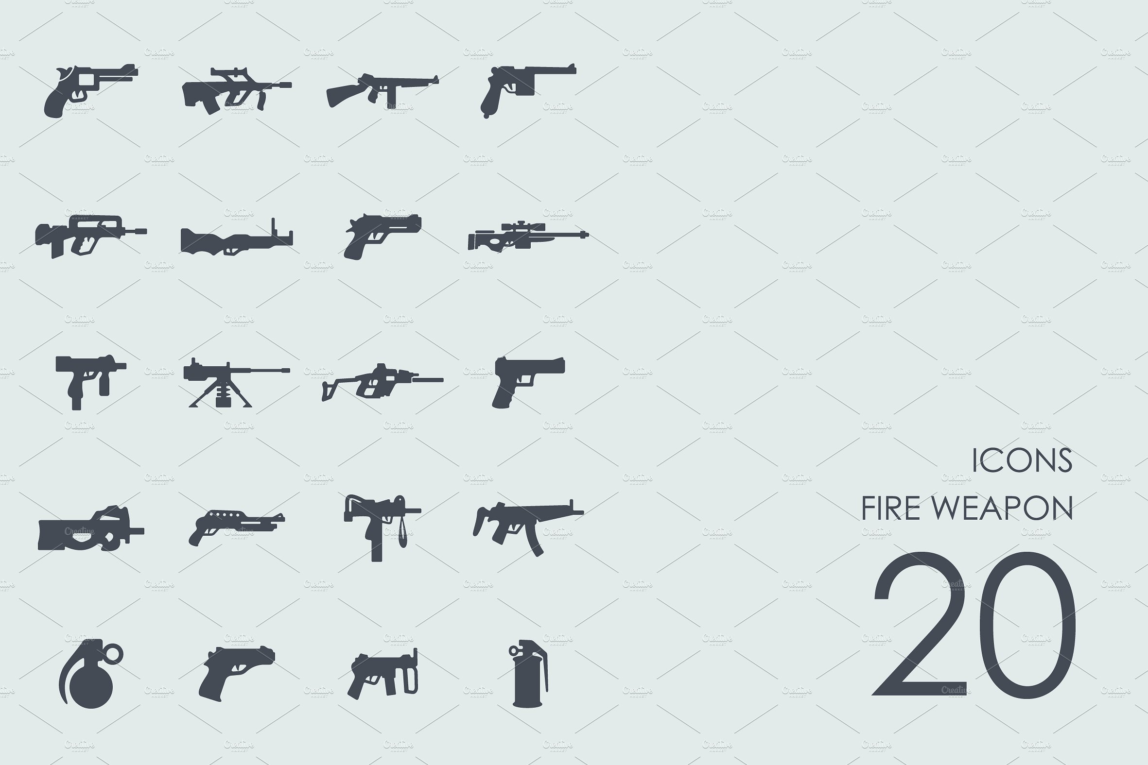 Fire weapon icons