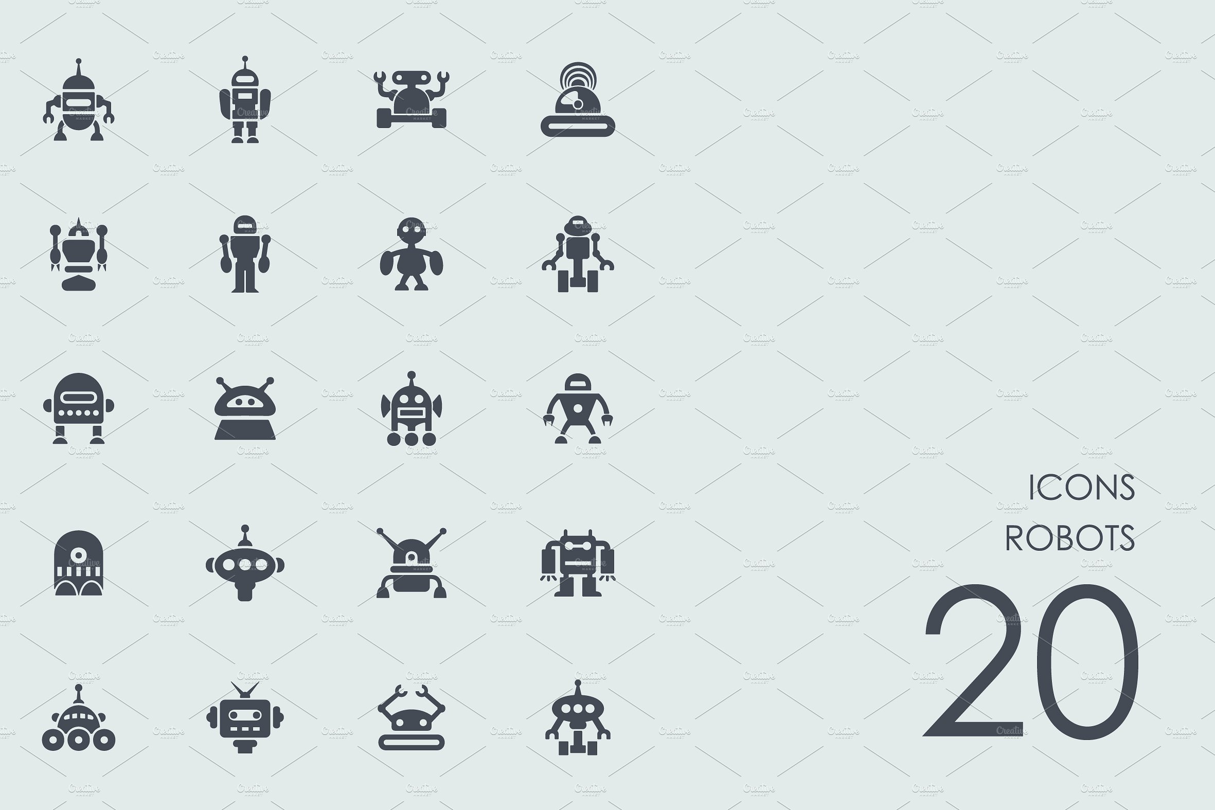 Robots icons