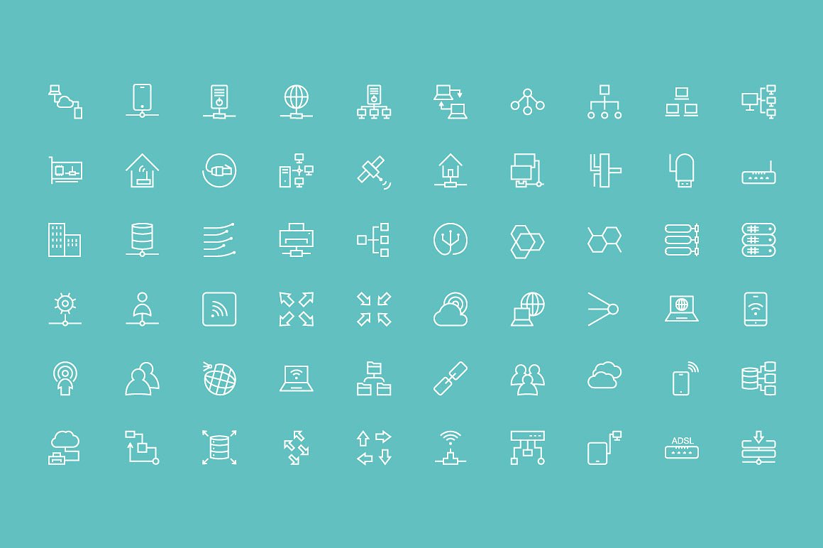 100 Network and Sharing Icons