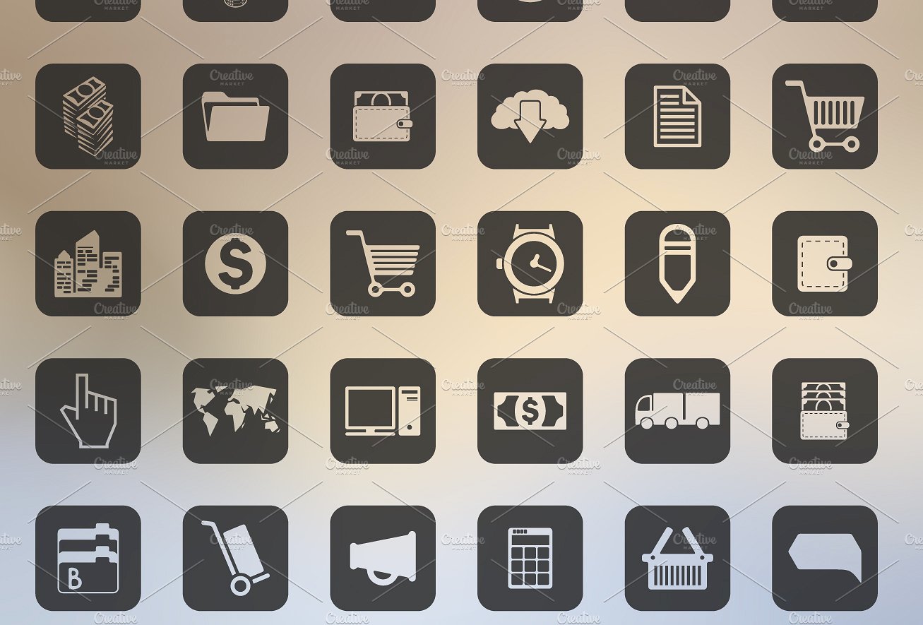 120 business icons