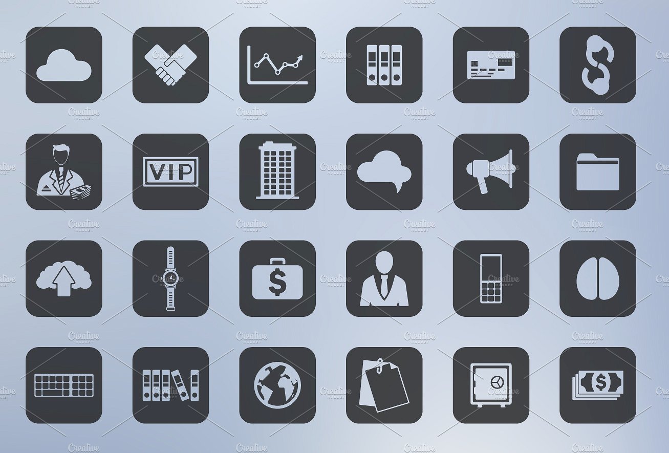 120 business icons