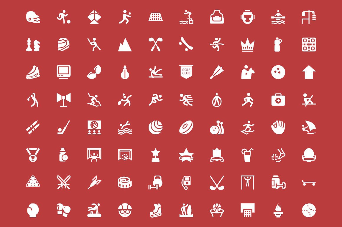 200 Sports Vector Icons