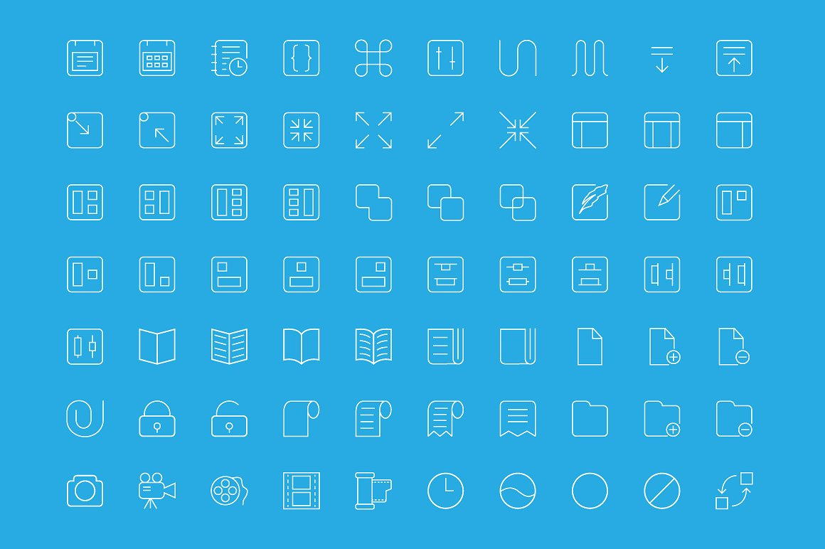 500 Line Vector Icons