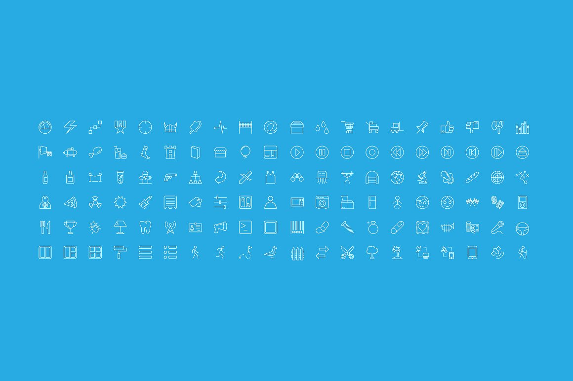 500 Line Vector Icons