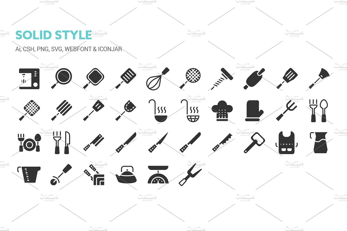 Kitchen Appliances Icons