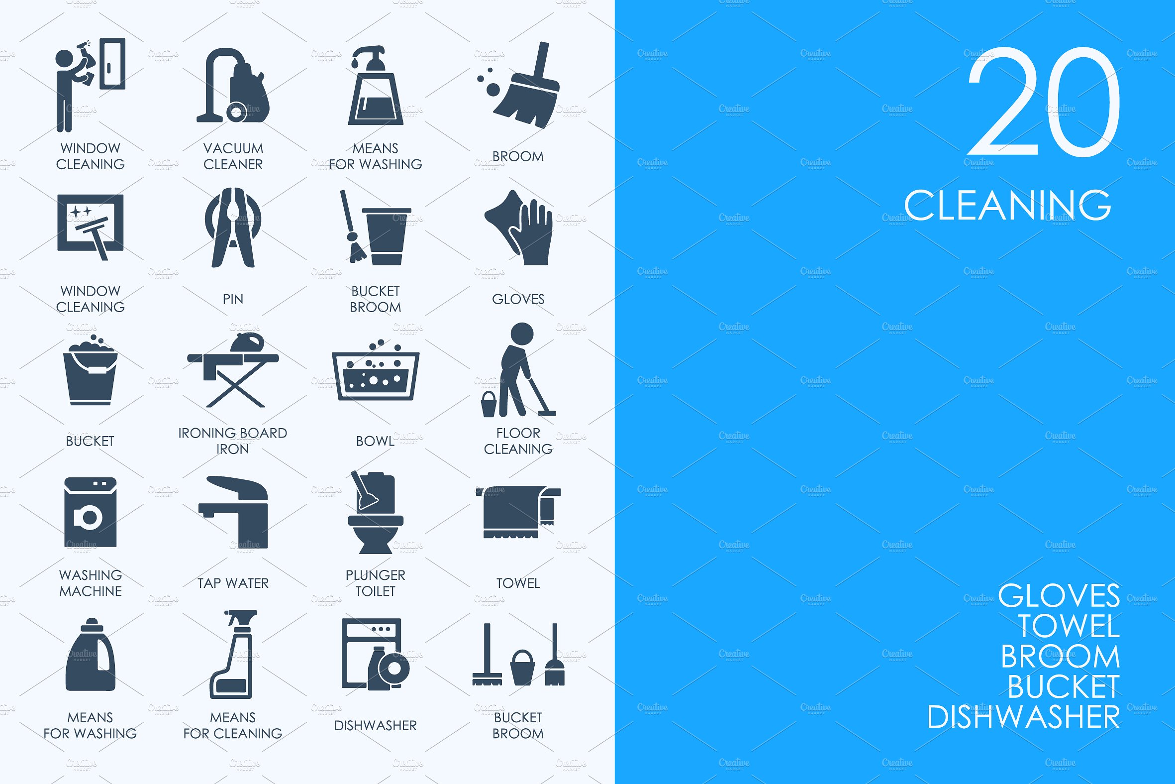 Cleaning icons