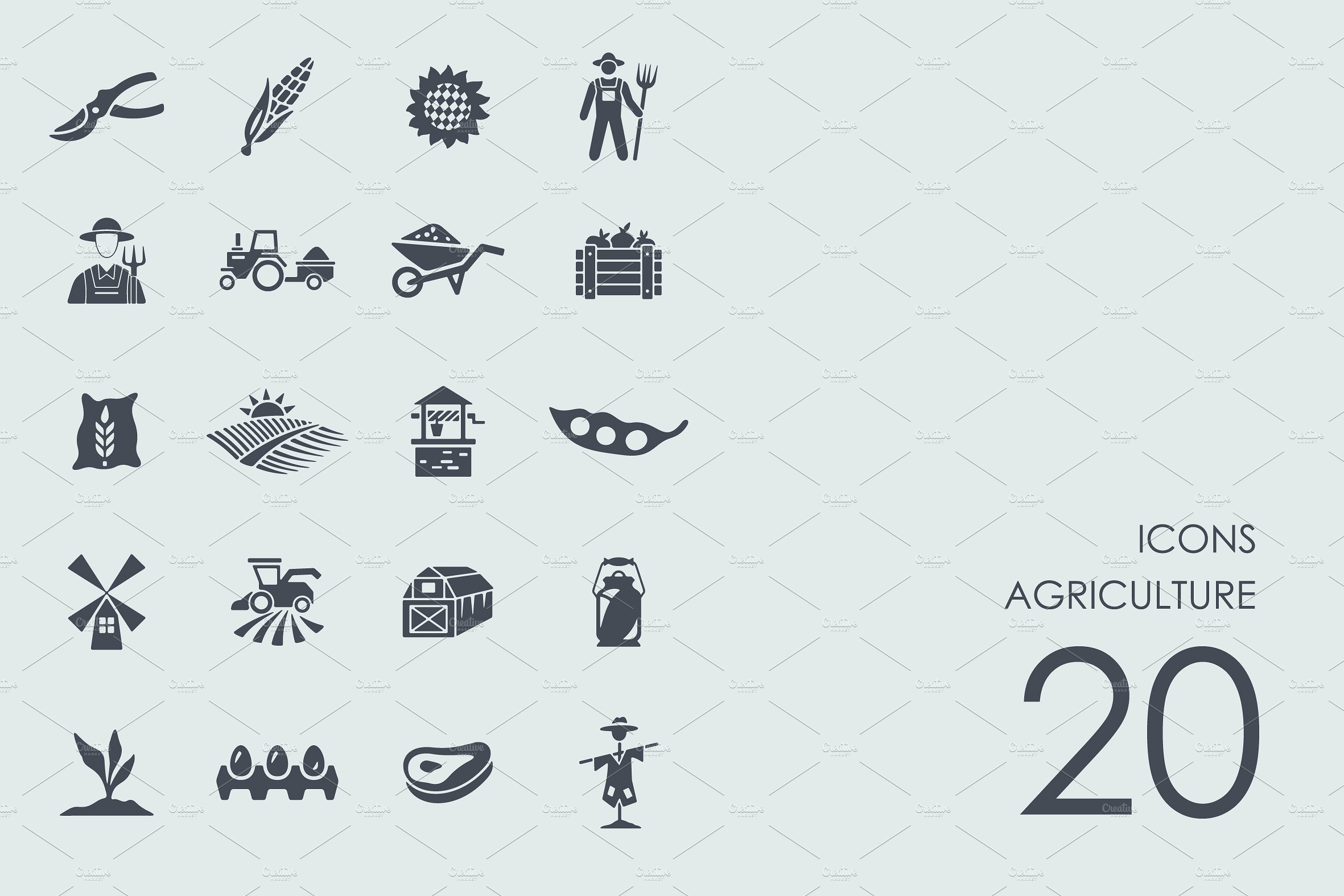 Agriculture icons