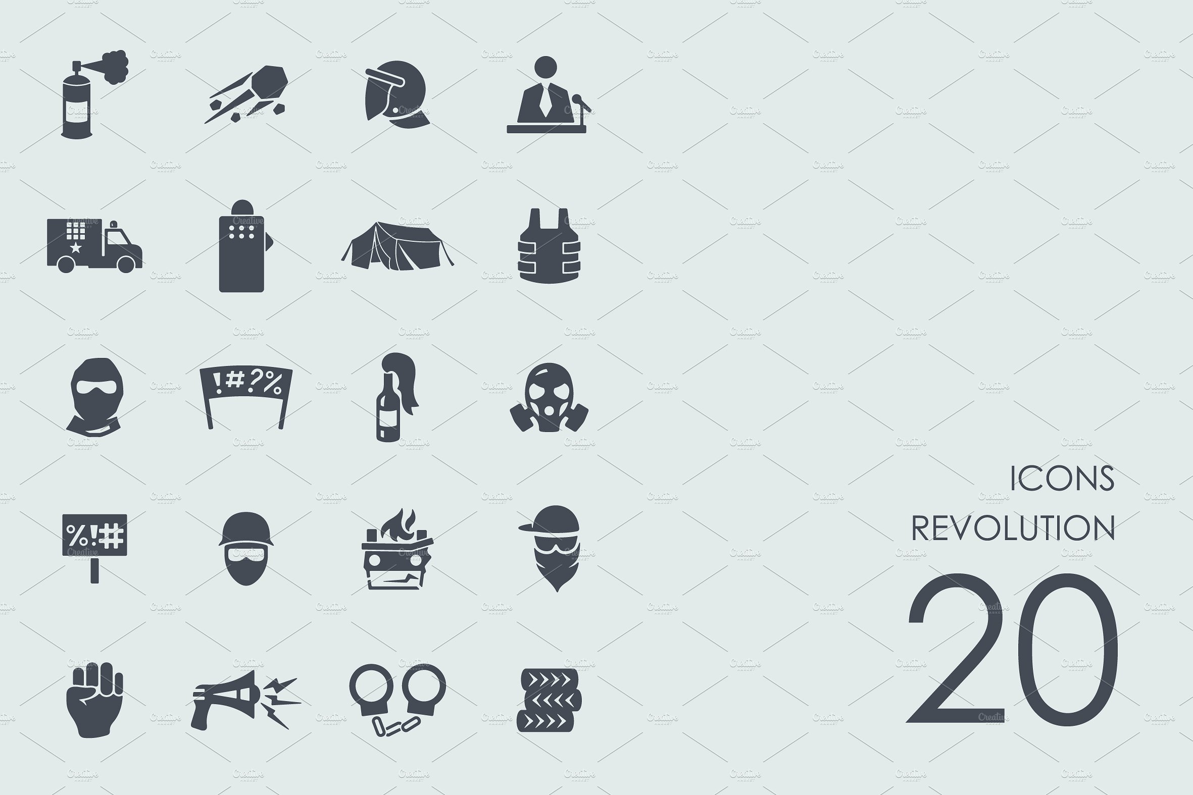 Revolution icons