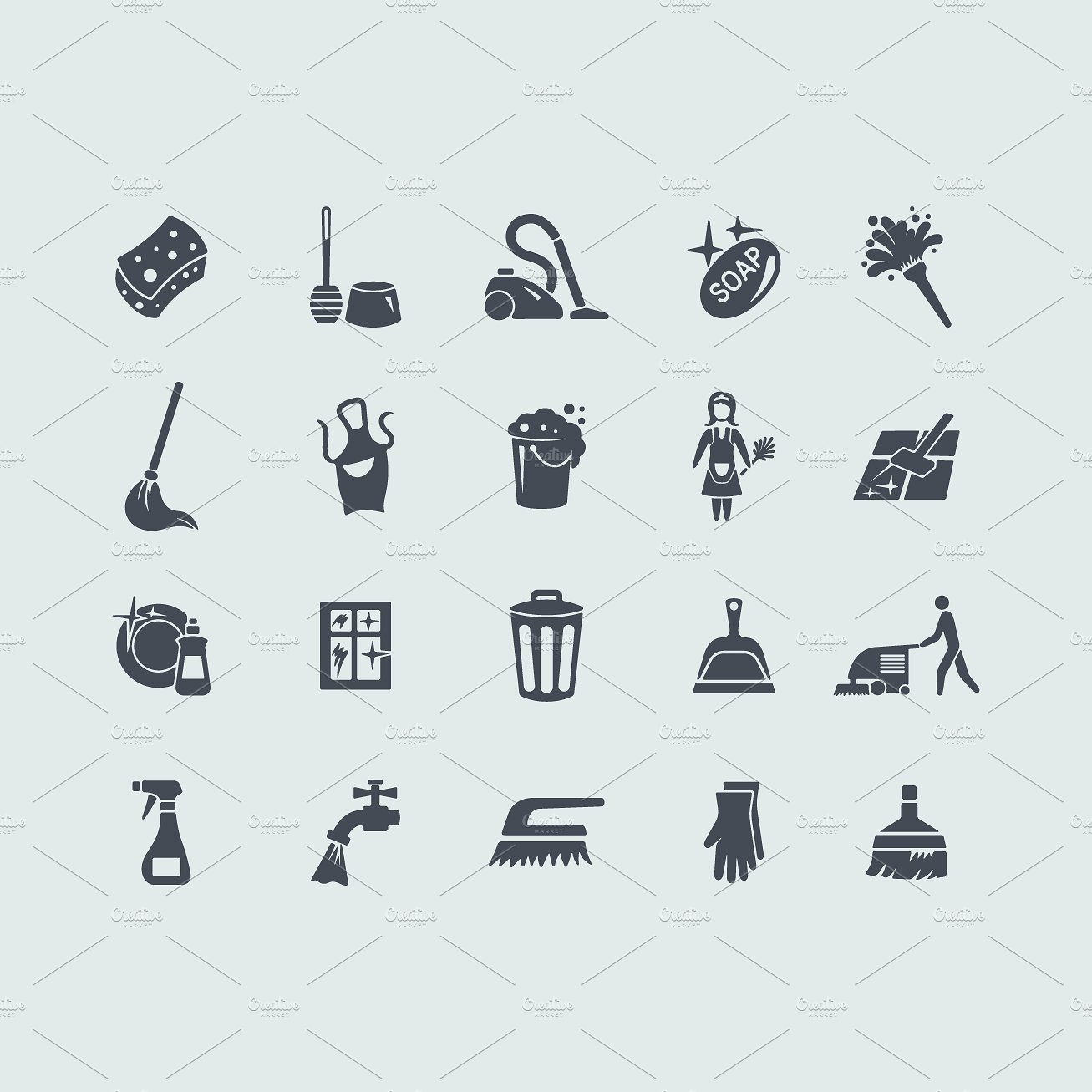 20 cleaning icons