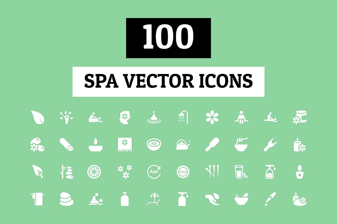 100 Spa Vector Icons