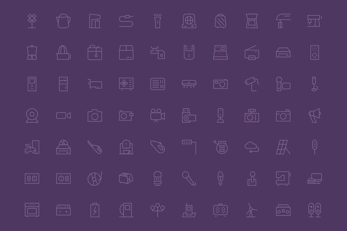 150 Electronic Icons