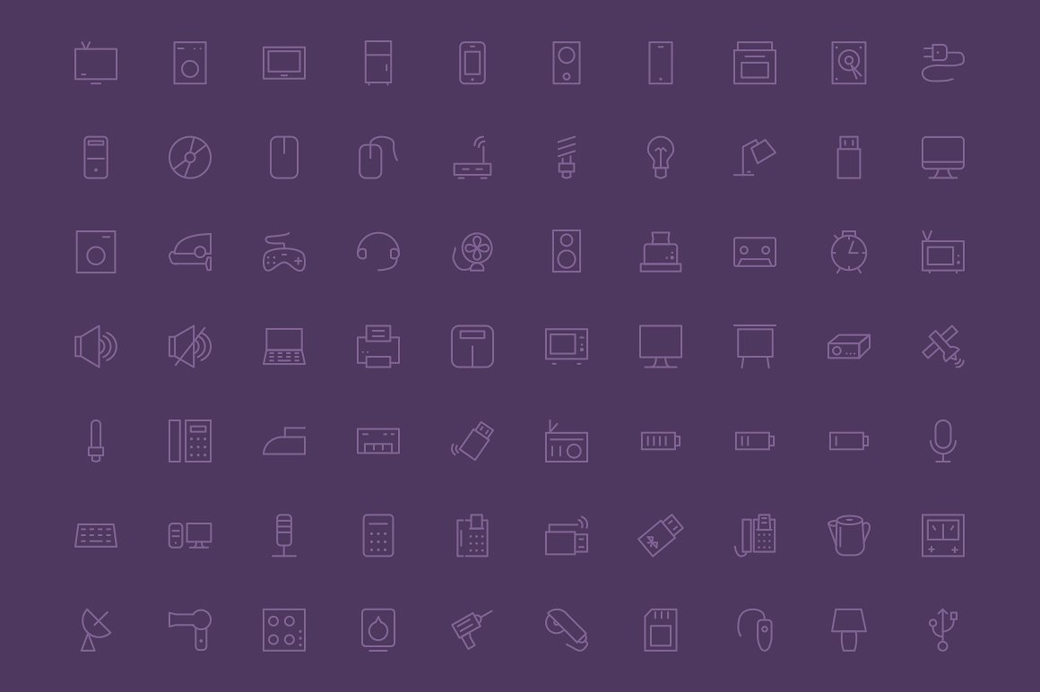 150 Electronic Icons