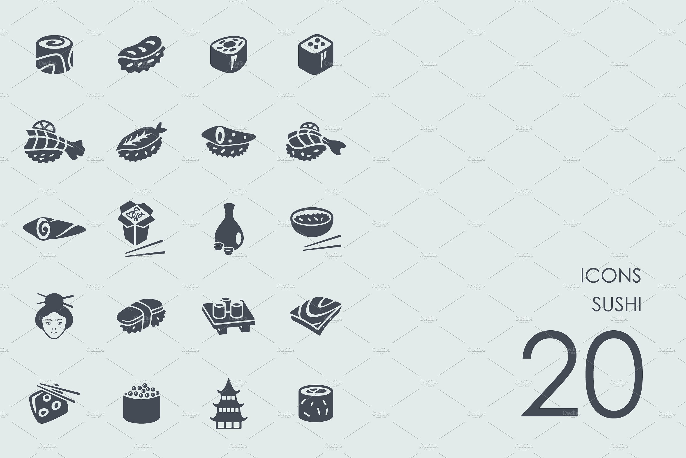 Sushi icons