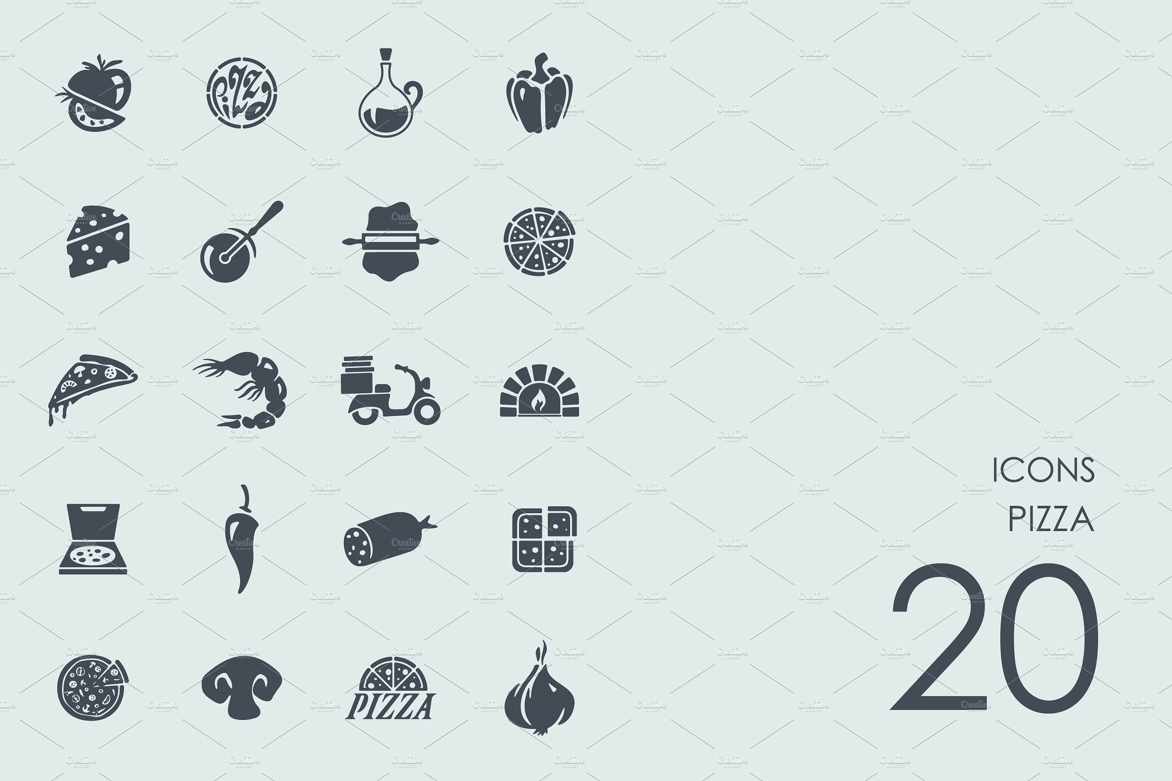 Pizza icons