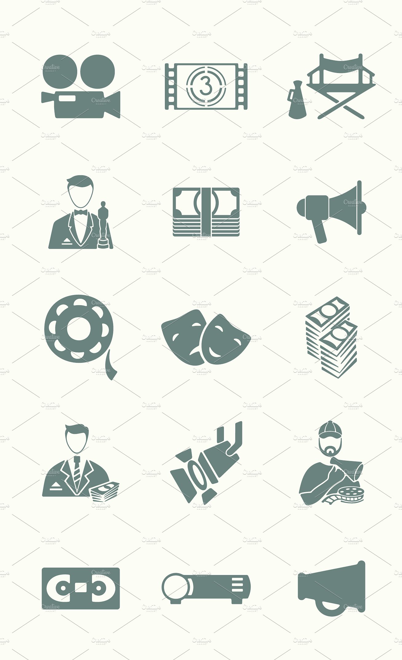 30 CINEMA simple icons