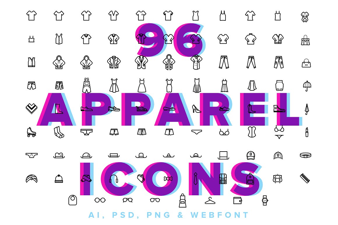 Clothes -amp; Apparel Icons Bu