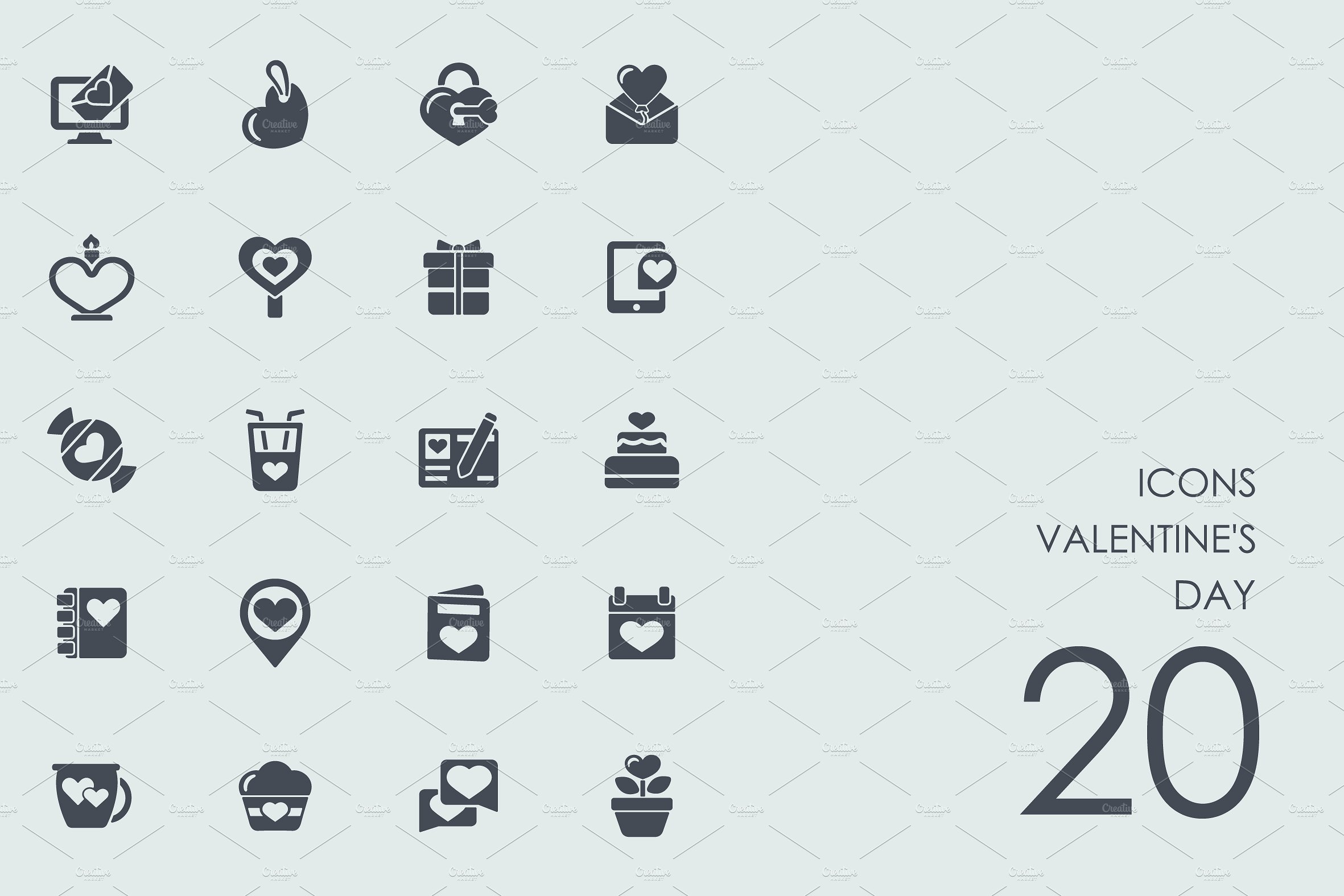 Valentine-#039;s Day icons