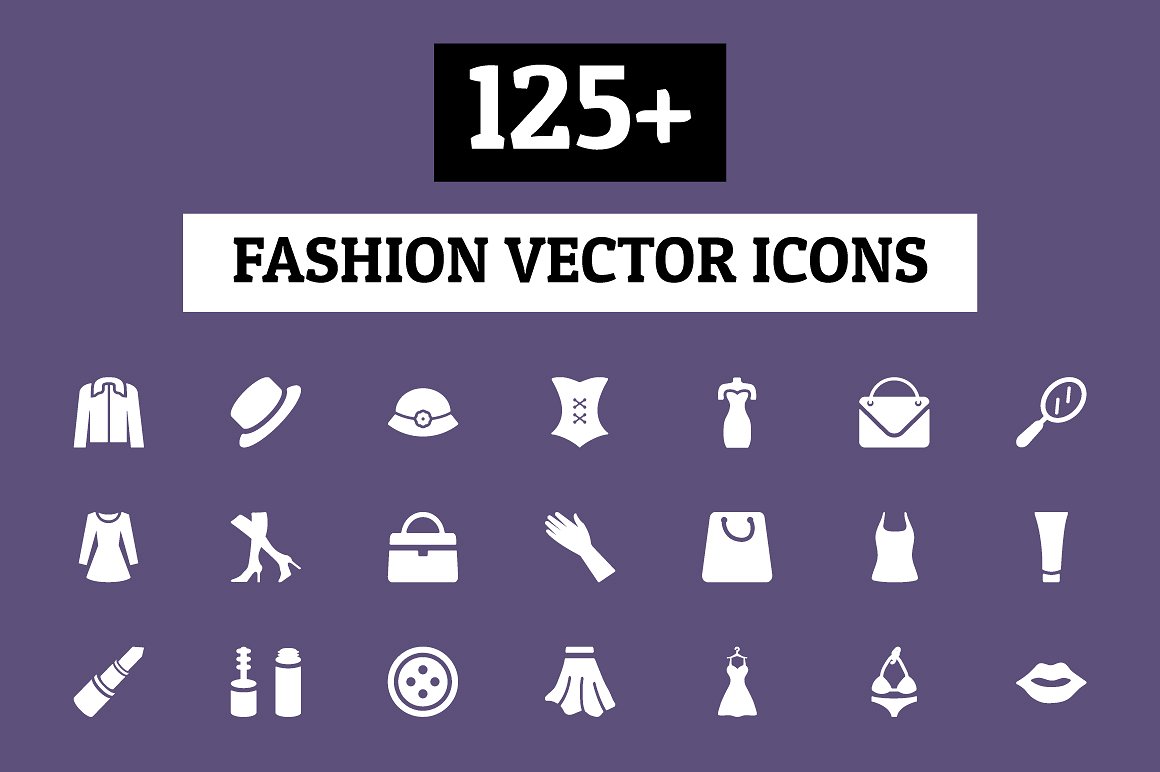 125 Fashion Vector Icons