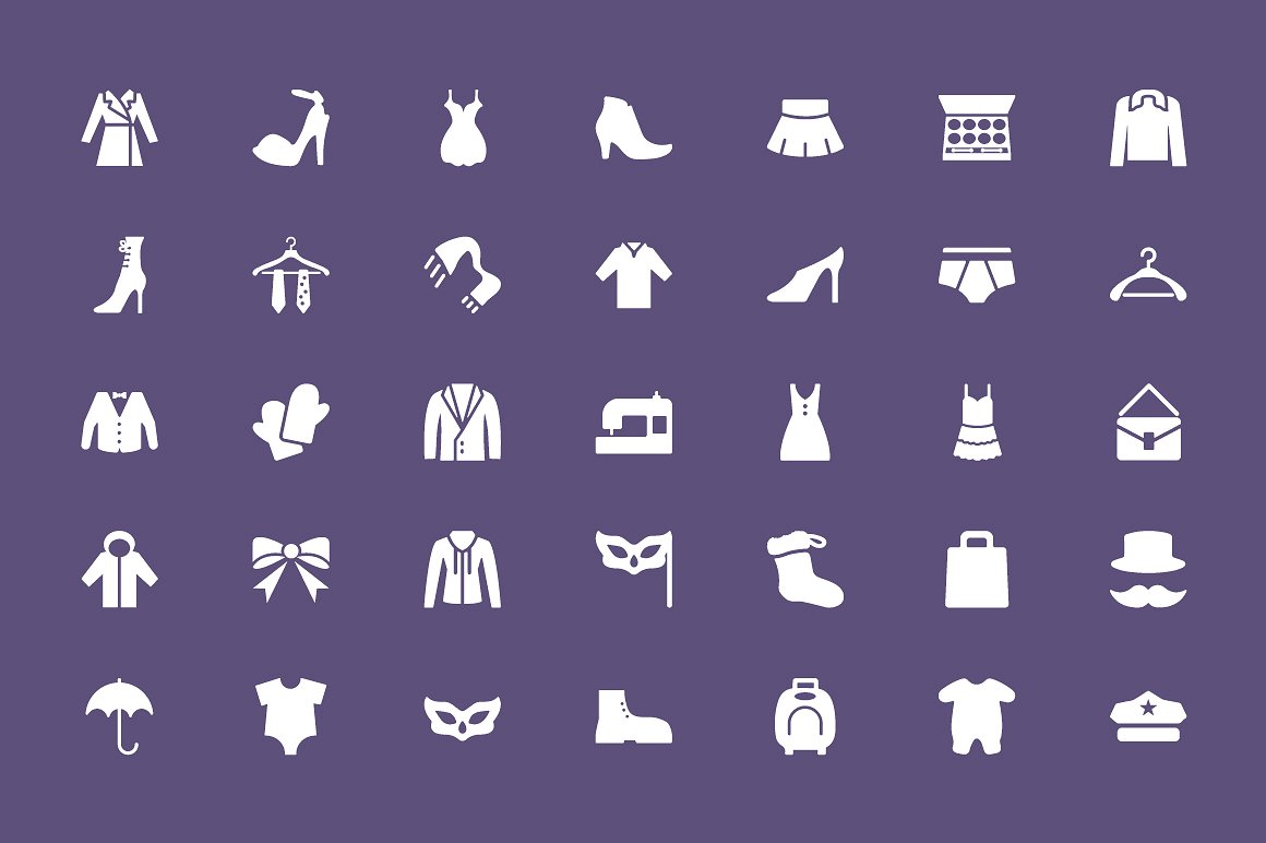 125 Fashion Vector Icons