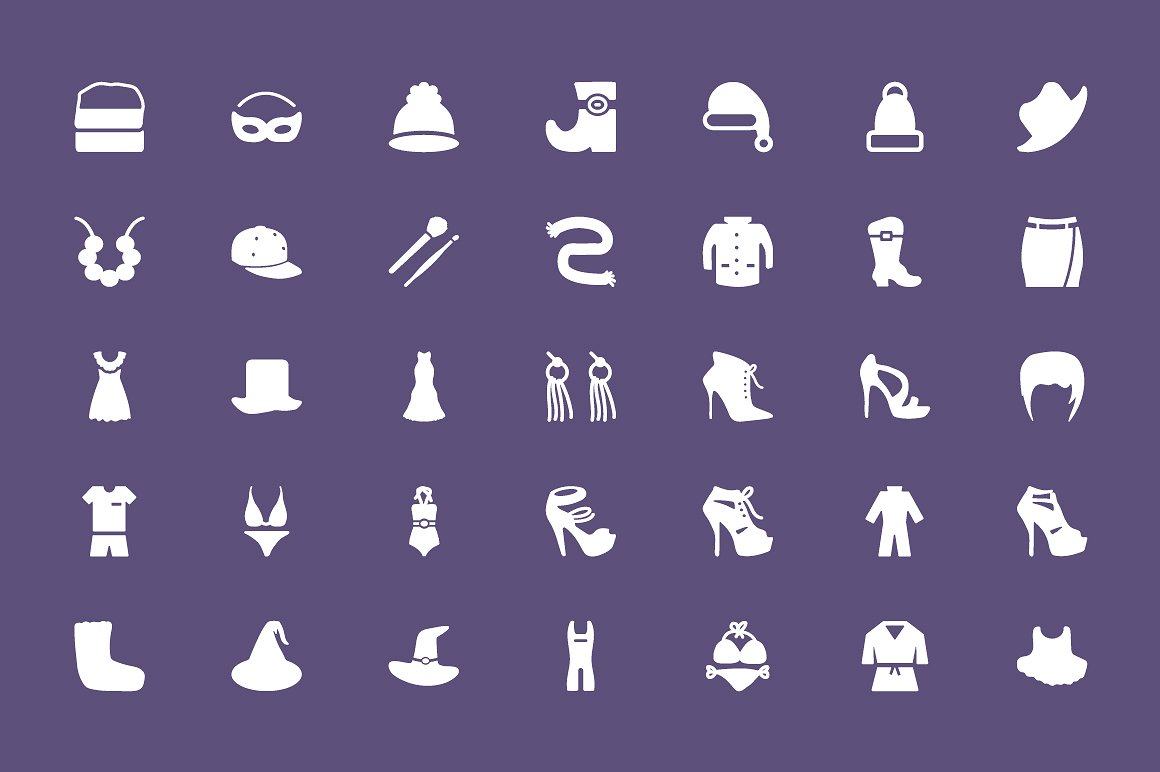 125 Fashion Vector Icons