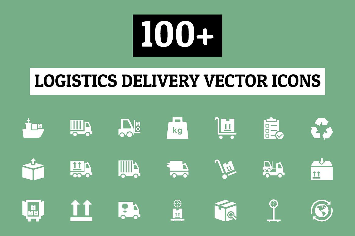 100 Logistics Delivery Vector